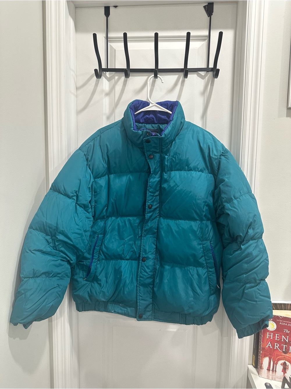 Vintage Lands End Blue Puffer